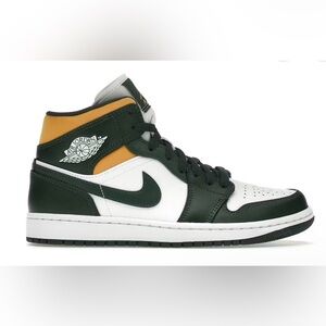 Nike Air Jordan 1 MID Green and White High-Top Sneakers (Brand New) Men’s Size 8